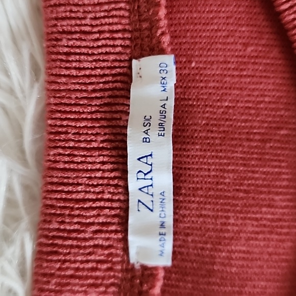 Zara Elegant Rust Long Sleeve Top - Picture 9 of 10